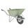 kruiwagen voor tuin,80l,HxBxD 700x600x1410mm,HDPE-bak,groen,staal