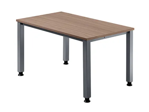 In hoogte verstelbaar bureau,HxBxD 680-760x1200x800mm,blad notenboom