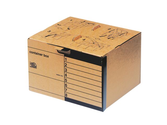 Containerbox Loeff 4001 410x275x370mm Bruin | ArchiefdozenShop.be