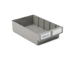 stellingbak,HxBxD 80x186x300mm,PP,grijs