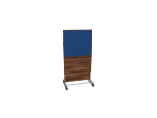 scheidingswand,HxB 1545x800mm,NP-tiepolo nut,BN6016-blauw - 2