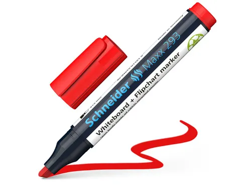 Boardmarker Schneider Maxx 293 Beitelpunt 2-5mm Etui à 4 Stuks