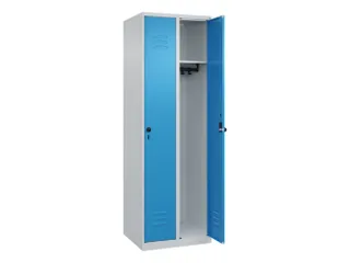 locker,HxBxD 1850x600x500mm,2vak,vak B 300mm,draaigrendel - 1
