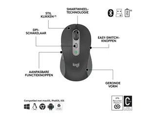 Logitech MK950 Toetsenbord Azerty FR Signature Slim en muis - 11