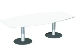 vergadertafel,HxBxD 720x2400x800mm,vatvormig