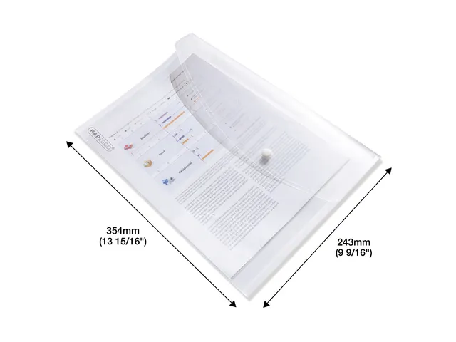 documentenmappen A4+ transparant 10 stuks