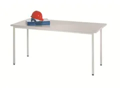 bureau pour atelier HxlxP 720x1700x800mm RAL7035 face avant RAL3000