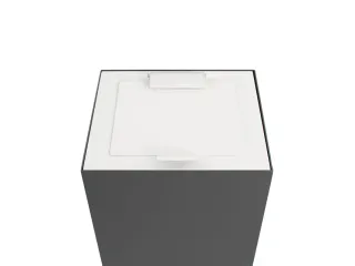V-Part Top met klepdeksel voor Modulaire Afvalbak 85 en 90 L Wit - 1