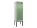 locker voor scheiding van kleding,HxBxD 2120x600x500mm,2vak