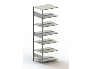 dossierstelling,aanbouwveld,HxBxD 2200x756x636mm,vaklast 80kg - 1