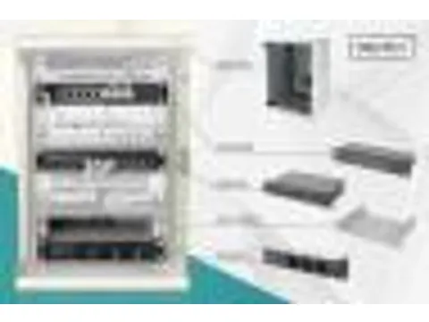 Netwerk Set 254mm 10 inch 9HE 312x300mm Grijs En Div. Componenten