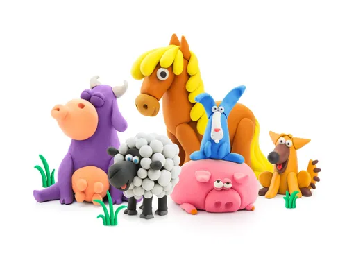 Hey Clay Klei set Animals 15 delen boerderijdieren