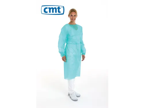 Pp Non Woven Isolatieschort Groen Latex Vrij Regular Weight 100 Stuks