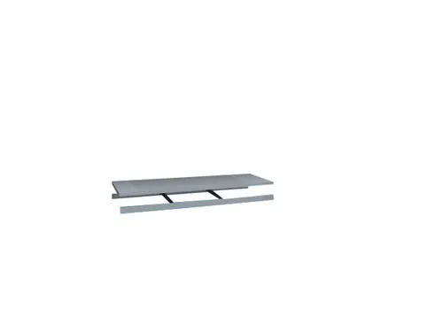 legbord,v. breedvakstelling,BxD 2000x800mm,vakl. 350kg,verzinkt