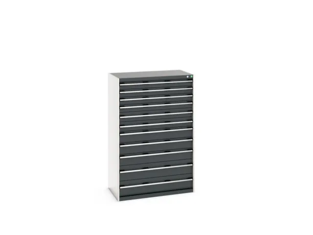 ladekast HxBxD 1600x1050x650mm 11laden RAL7035 front RAL7016