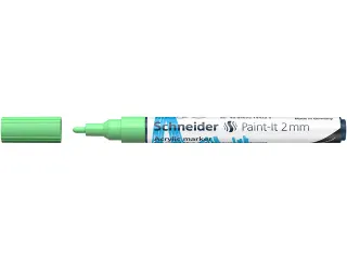 Acrylmarker Schneider Paint-It 310 2mm pastel groen - 3