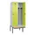 locker met bank,voor scheiding van kleding,HxBxD 2120x800x815mm,2vak