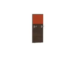baliepaneel bureau aanbouw rechts 600mm NV bruin hickory BN3012-oranje