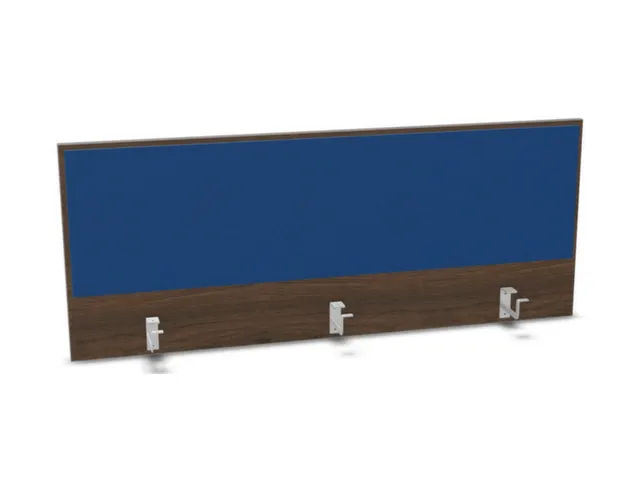 opzetpaneel bureau aanbouw achter NV bruin hickory blauw 1400mm