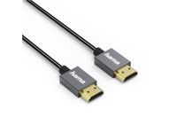 High-speed HDMI-kabel Elite, ethernet, metaal, antraciet, 0,75 m / HDM