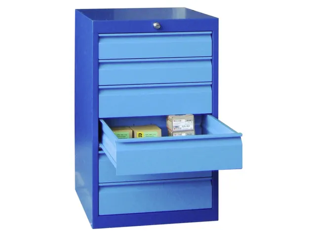 ladekast HxBxD 800x500x600mm 6laden slot RAL7035 front RAL7035