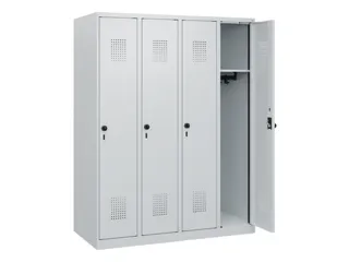 schoollocker,HxBxD 1530x1200x500mm,4vak,vak B 300mm,draaigrendel - 1