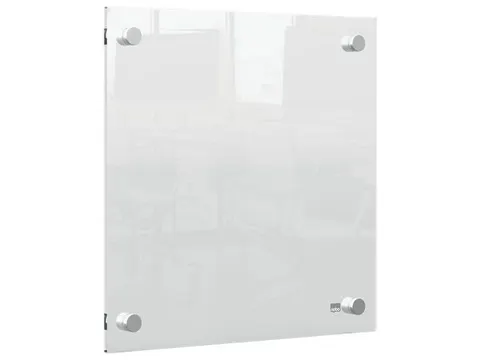 OUTLET Nobo Transparant Wandgemonteerd Acryl Whiteboard 30x30cm