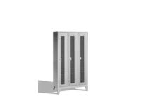 lockerkast RAL7035 HxBxD 1850x1200x500mm 3vak vak B 400mm