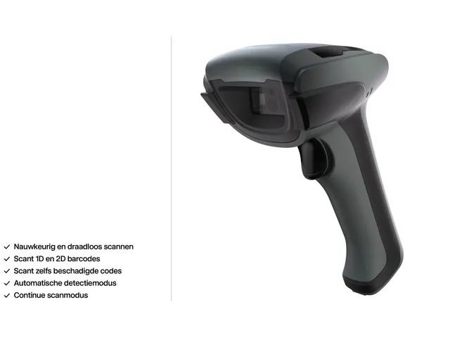 Safescan 350-BT Draadloze Barcodescanner met oplaadstation USB-A