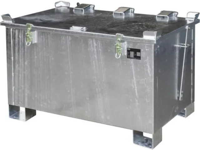 lithium-ion opslagcontainer,220l,HxBxD 750x1200x800mm,vuurverzinkt