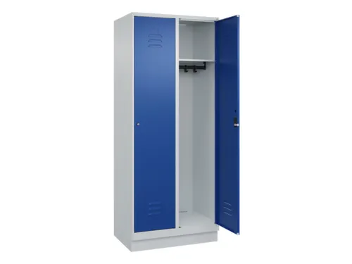 locker,HxBxD 1950x800x500mm,2vak,vak B 400mm,cil.-slot,sokkel