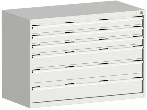 ladekast HxBxD 900x1300x650mm 6laden romp RAL7035 front RAL7035