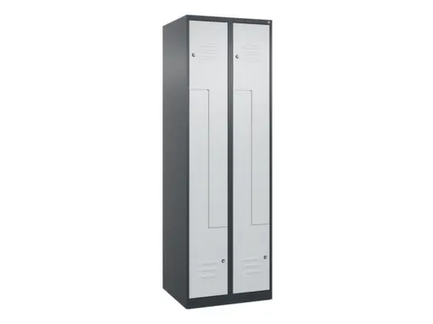 Z-garderobekast,HxBxD 1850x600x500mm,vak B 150/300mm,cil.-slot