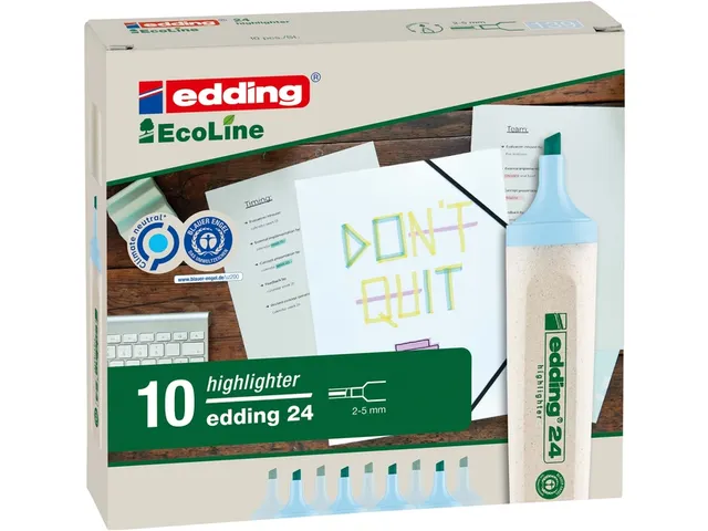 Markeerstift edding 24 EcoLine pastel blauw