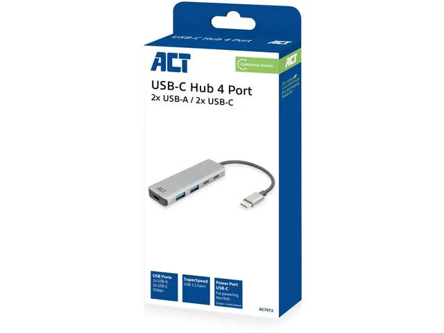 Hub ACT 3.0 USB-C 2x USB-A, 2x USB-C