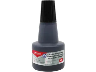Stempelinkt Oliebasis Flesje 30 Ml Zwart - 1