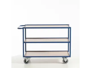tafelwagen,draagverm. 250kg,3etage(s),laadvl. LxB 990x590mm,houtetage - 1