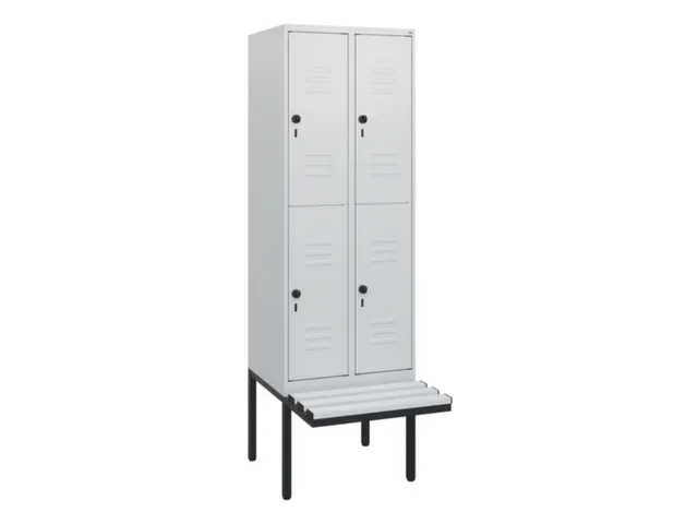 Dubbeldekse dekenkist,HxBxD 1950x600x815mm,2x2vak.,vak B 300mm
