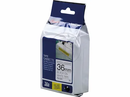 Lettertape Brother Tze-S261 P-Touch Sterk Klevend 36Mm Zwart Op Wit