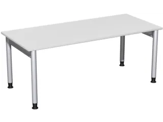 In hoogte verstelbaar bureau,HxBxD 680-800x1800x800mm,decor lichtgrijs - 3