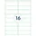 Rillprint Etiket 105x33.8mm 16 op een vel 1000 Vel