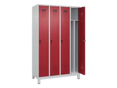 locker voor scheiding van kleding,HxBxD 1950x1200x500mm,4vak