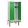 locker met bank,HxBxD 1950x800x815mm,2vak,vak B 400mm,draaigrendel