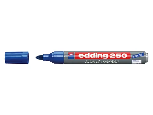 Viltstift Edding 250 Whiteboard Rond Blauw 1.5-3mm