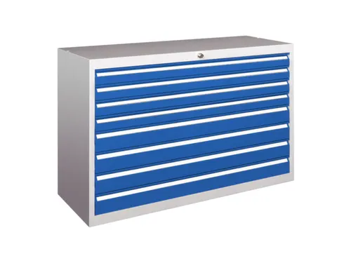 ladekast HxBxD 800x1023x600mm 8laden slot RAL7035 front RAL5010