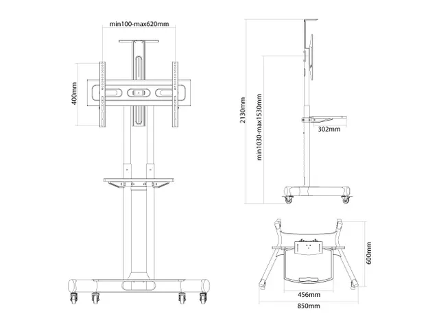 Neomounts Mobile Flat Screen Flo
