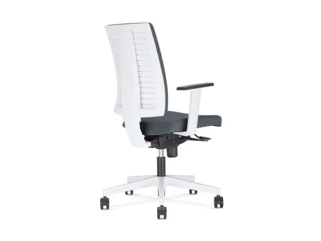 Siège de bureau pivotant Navigo H 410-540mm anthracite/blanc
