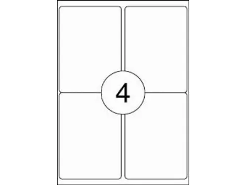 Etiket Premium 99.1x139mm Wit XL Pack 1000 Vel
