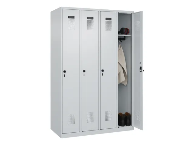 locker,HxBxD 1850x1200x500mm,4vak,vak B 300mm,draaigrendel