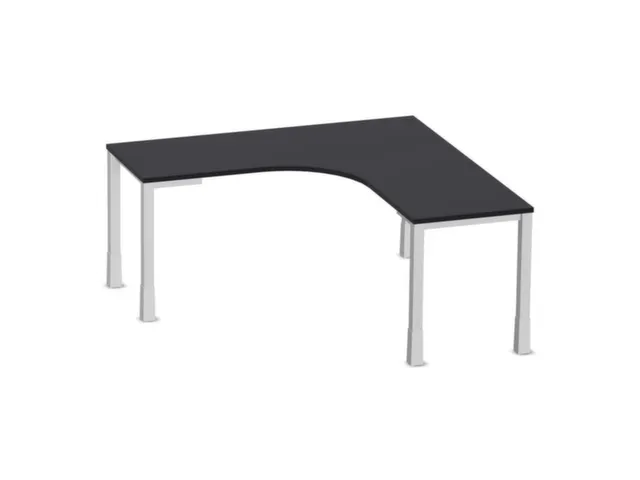 bureau à retour à hauteur réglable,HxlxP 720-840x1600x1600mm,CC-noi